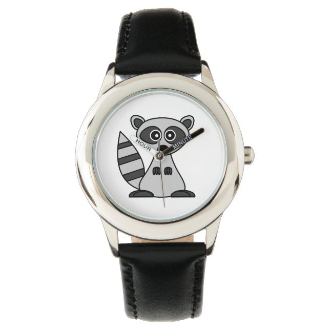 Montre Caricature Cute Raccoon (devant)
