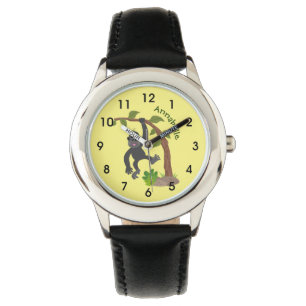 Montre Caricature de bébé gorille joyeux
