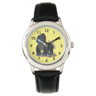 Montre Caricature de gros gorilles joyeux