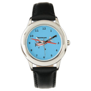 Montre Caricature de l'avion à train de vélo