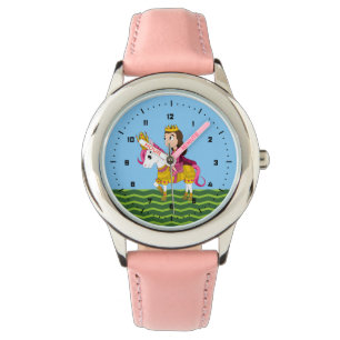 Montre Caricature de princesse et poney