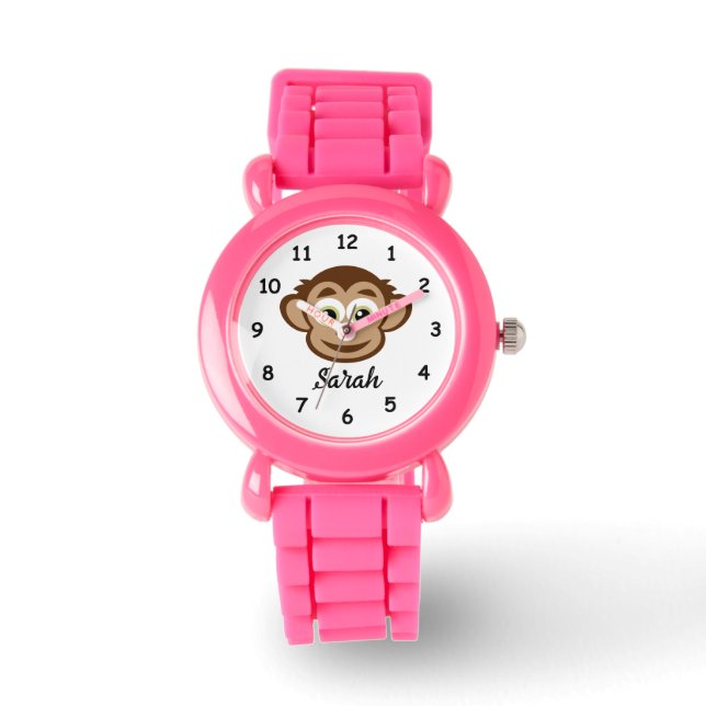 Montre Caricature de singe mignonne personnage silicone m (Recto)