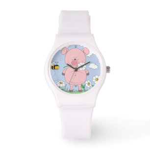 Montre Caricature marrante de porc