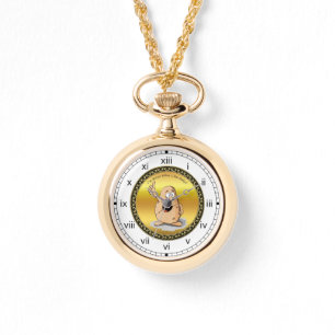 Montre caricature personnage pomme de terre aux grands ye