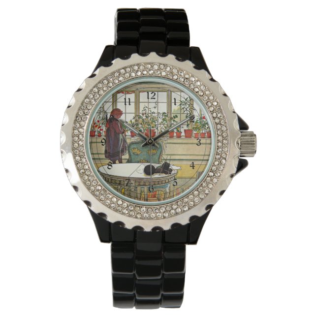 Montre Carl Larsson - Fleurs sur le rebord de fenêtre (devant)