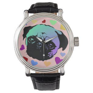 Montre Carlin Chien Chien Chien Love Coeurs