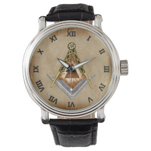 Montre Carré et boussole à l'oeil ouvert