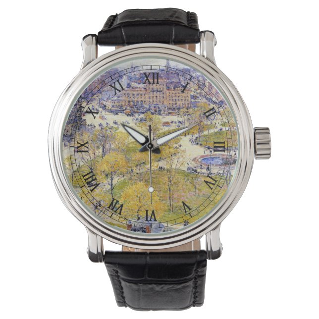Montre Carré syndical au printemps par Frederick Childe H (devant)