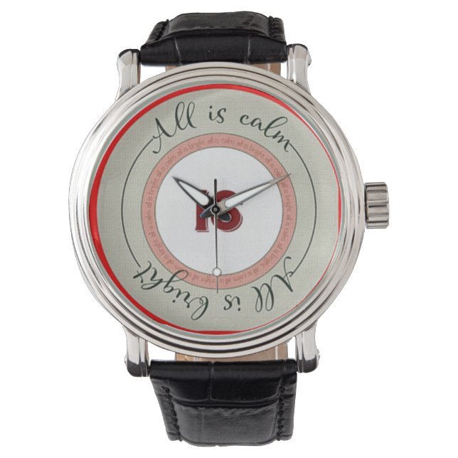 Montre Carrés de l'illustration de Noël (devant)