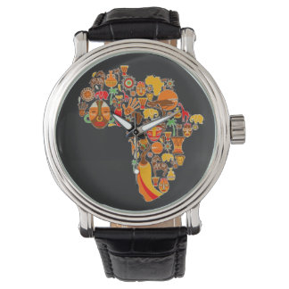 Montre Carte AFrican