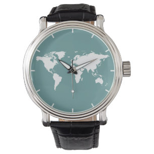 Montre carte blanche du monde