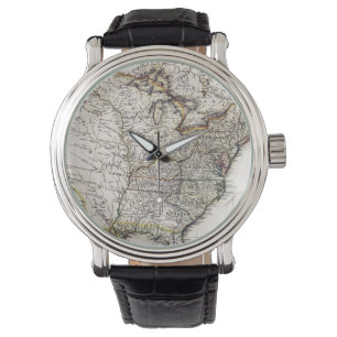 MONTRE CARTE DE L'AMÉRIQUE, 1809
