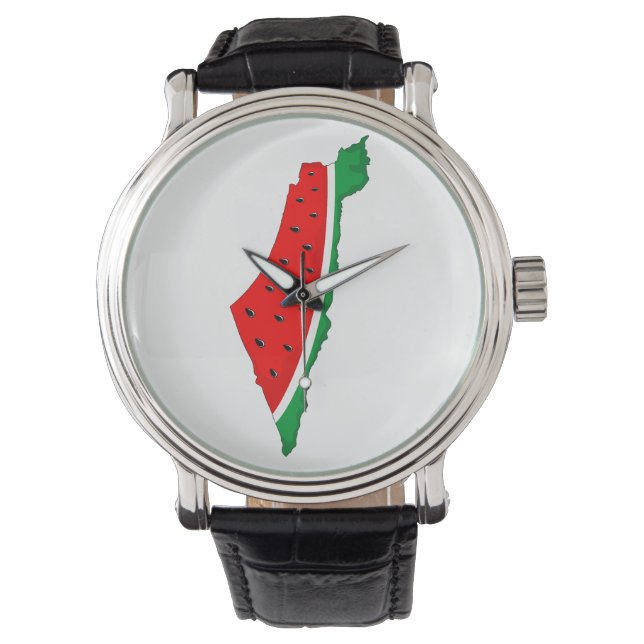 Montre Carte de Palestine Watermelon Symbole de la libert (devant)