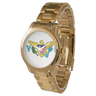Montre Carte du drapeau de l'île Vierge