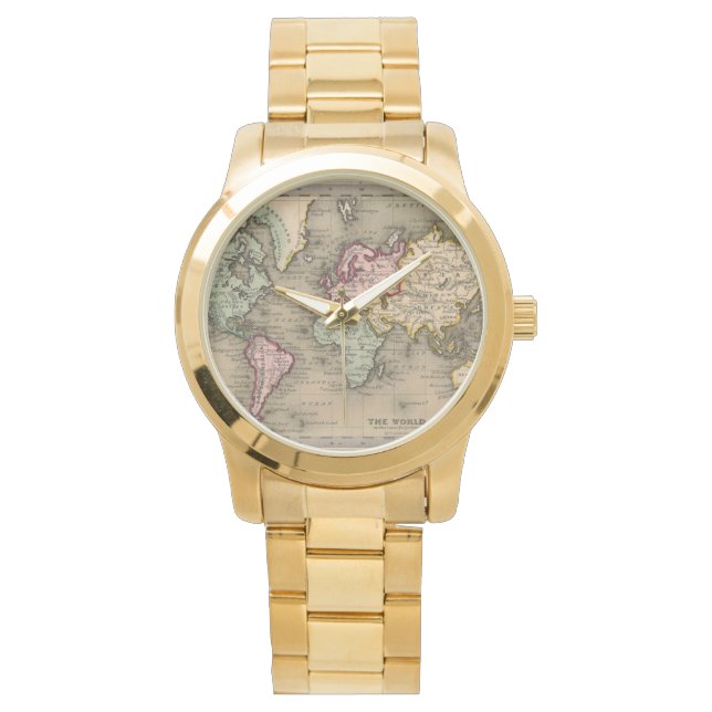 Montre carte du monde antique (devant)