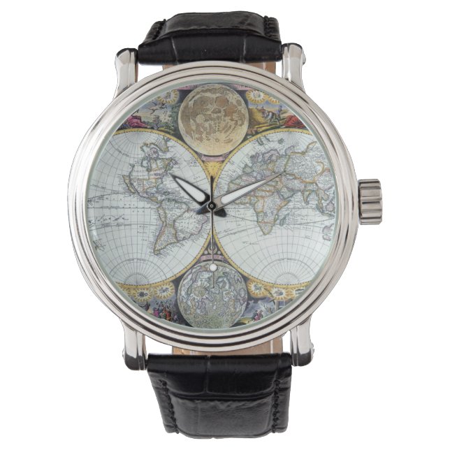 Montre Carte du monde antique, Atlas Maritimus par John S (devant)
