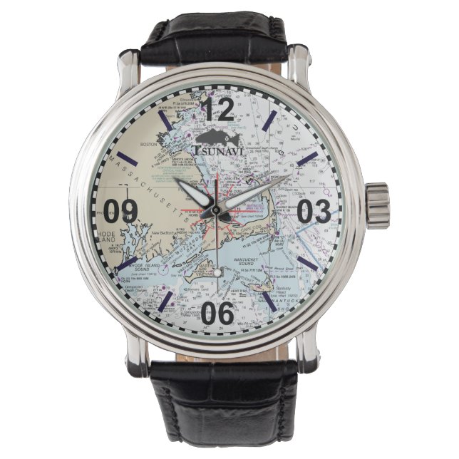 Montre Carte marine Cape Cod (devant)