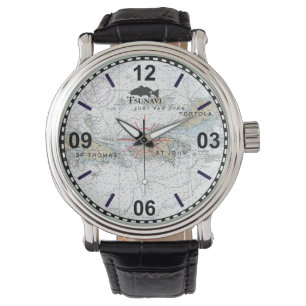 Montre Carte marine des îles Vierges