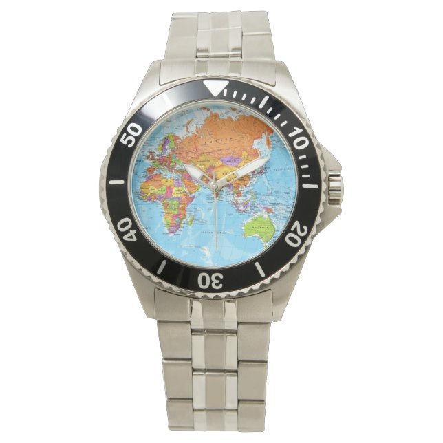 Montre Carte Mondiale (devant)