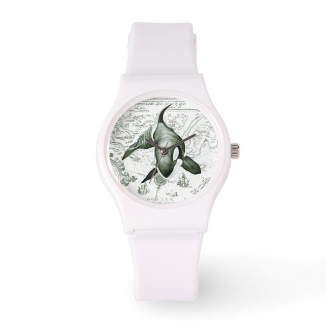 Montre Carte Orca verte (Recto)