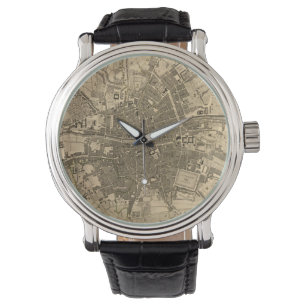 Montre Carte vintage de Dublin Irlande (1797)