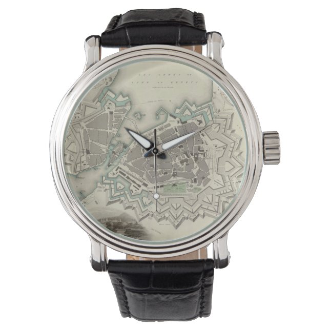 Montre Carte vintage de Genève (1841) (devant)