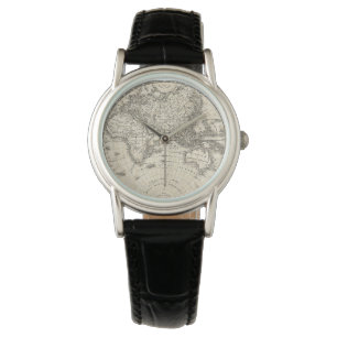 Montre Carte vintage de l'Europe et de l'Asie
