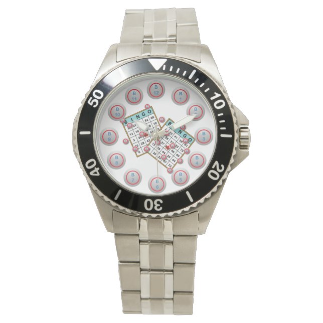 Montre Cartes de Bingo et balles (devant)