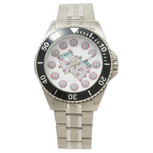 Montre Cartes et boules de bingo-test