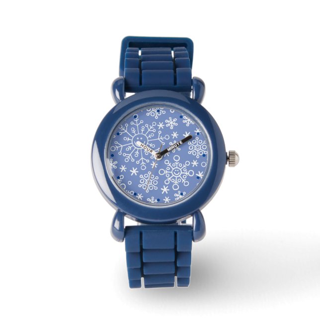 Montre Cartoon Doodon Winter Snowflakes (Recto)