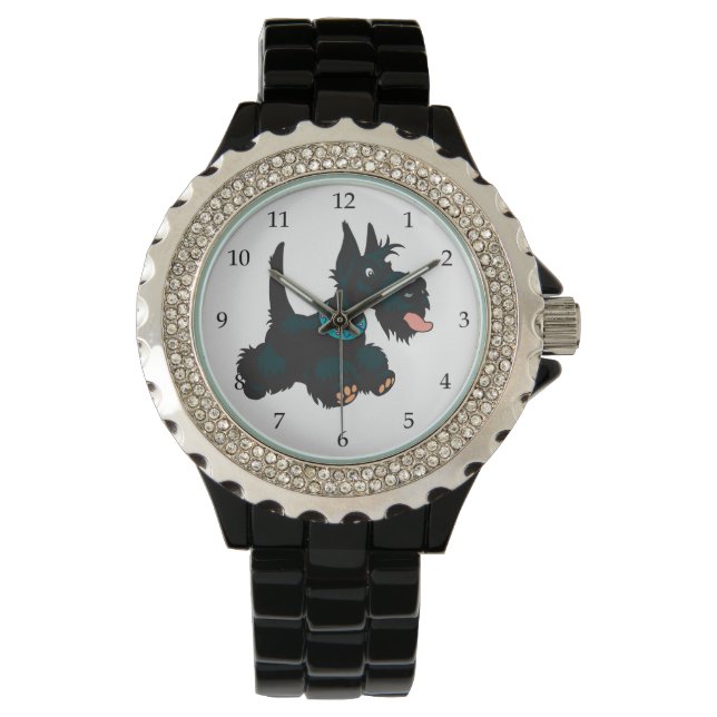 Montre Cartoon écossais terrier (devant)