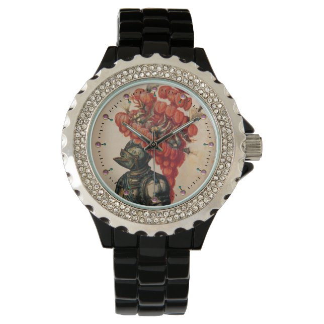 MONTRE CASQUE DE NUIT, DRAGONS ET PÂTE ROUGE (devant)