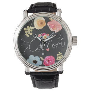Montre Cat Maman Main dessinée pour les Amoureux de les c