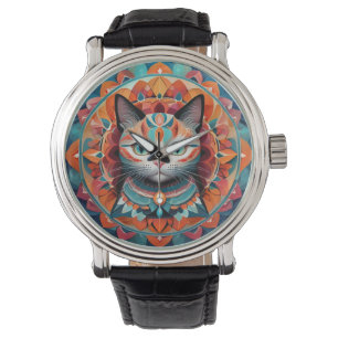 Montre Cat Mandala