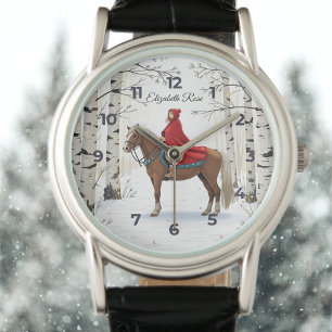 Montre Cavalière de Noël Joyeuse et Lumineuse