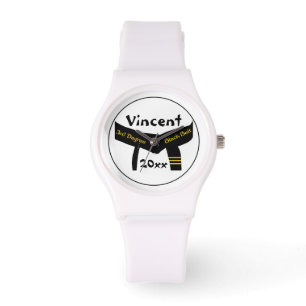 Montre Ceinture noire de 3ème degré d'arts martiaux