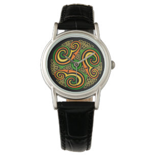 Montre Celtic Knot Design Irlande Écosse Pays de Galles