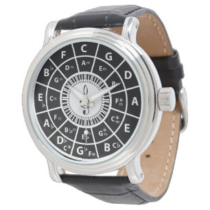 Montre Cercle des clés de piano de Fifths Trebele clef