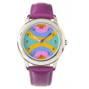 Montre Cercles Boho Retro Vibrants