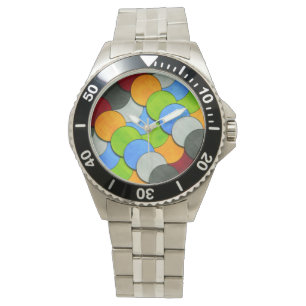 Montre Cercles empilés-Texté par Shirley Taylor