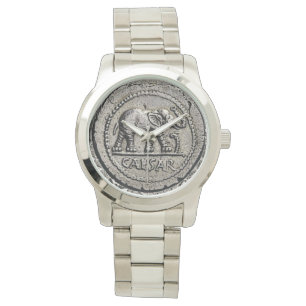 Montre César Elephant Antique Romain Coin Empereur