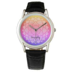 Montre Chakra Design personnalisable Nom personnalisé Omb