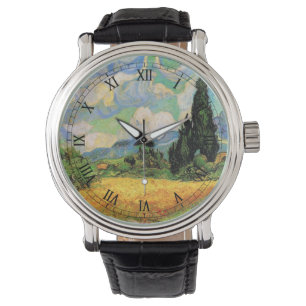 Montre Champ de blé aux cyprès de Van Gogh à Haute Gallin