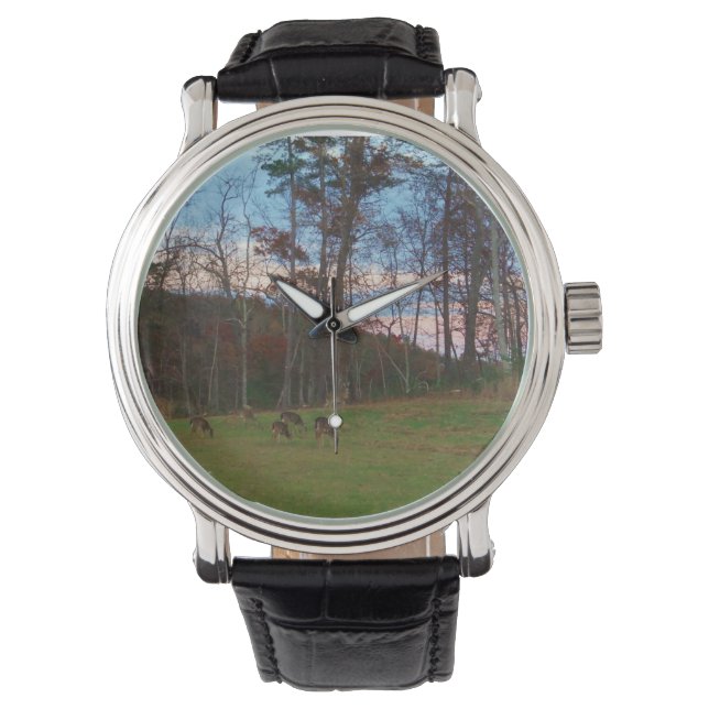 Montre Champ de cerf et un SunSet rose (devant)