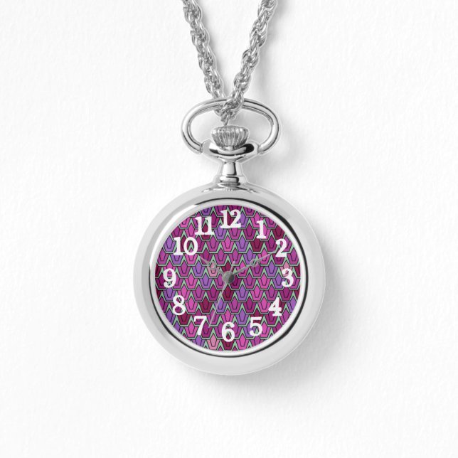 Montre Champ de tulipe pourpre (Recto)