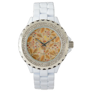 Montre Champignons forestiers et flore d'automne sur l'oc