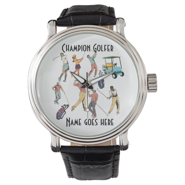 Montre Champion Golfer Watch - nom de la personnaliser (devant)