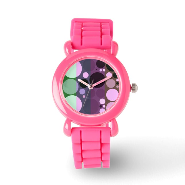 Montre Changements d'humeur, couleurs chaudes cercles des (Recto)