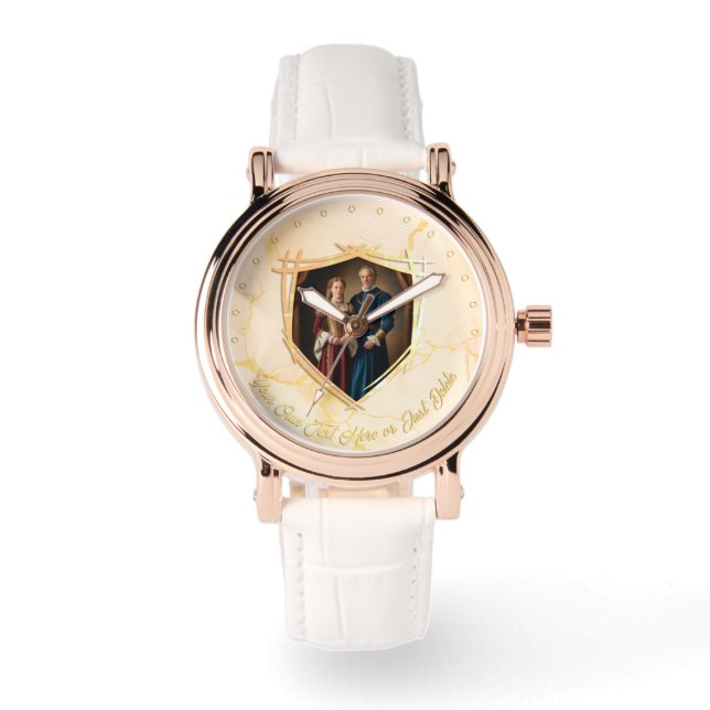 Montre Chapeau de chevalier Armoiries médiévales Ancien c (Recto)