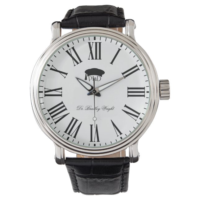 Montre Chapeau doctoral personnalisé de doctorat pour la  (devant)